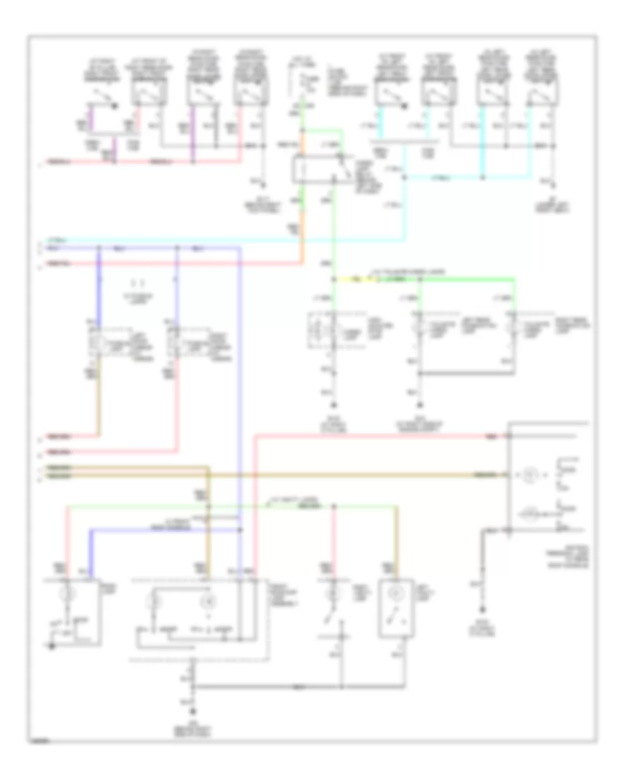 Courtesy Lamps Wiring Diagram (2 of 2) for Nissan Titan LE 2008