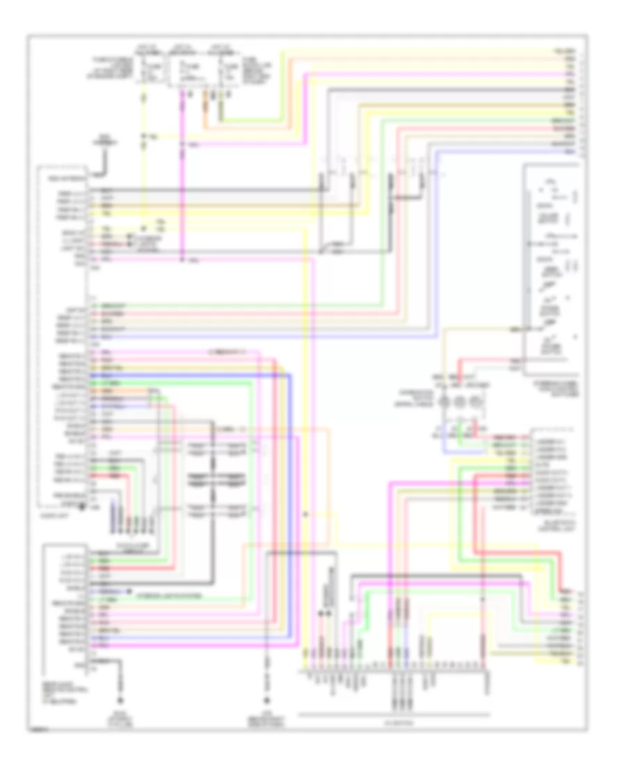 Navigation Wiring Diagram 1 of 4 for Nissan Titan LE 2008