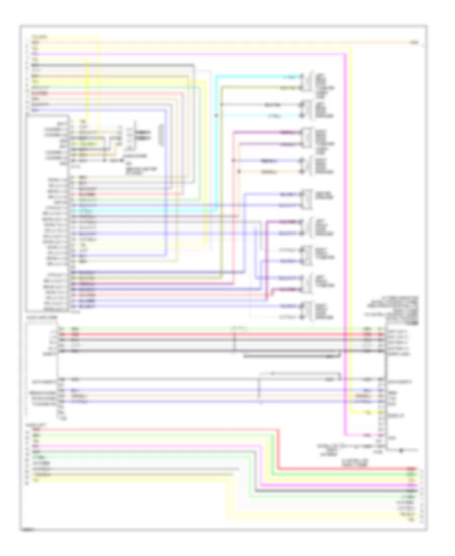 Navigation Wiring Diagram (2 of 4) for Nissan Titan LE 2008