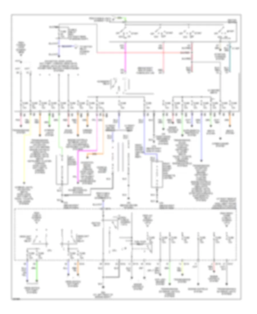 Power Distribution Wiring Diagram 2 of 2 for Nissan Titan LE 2008