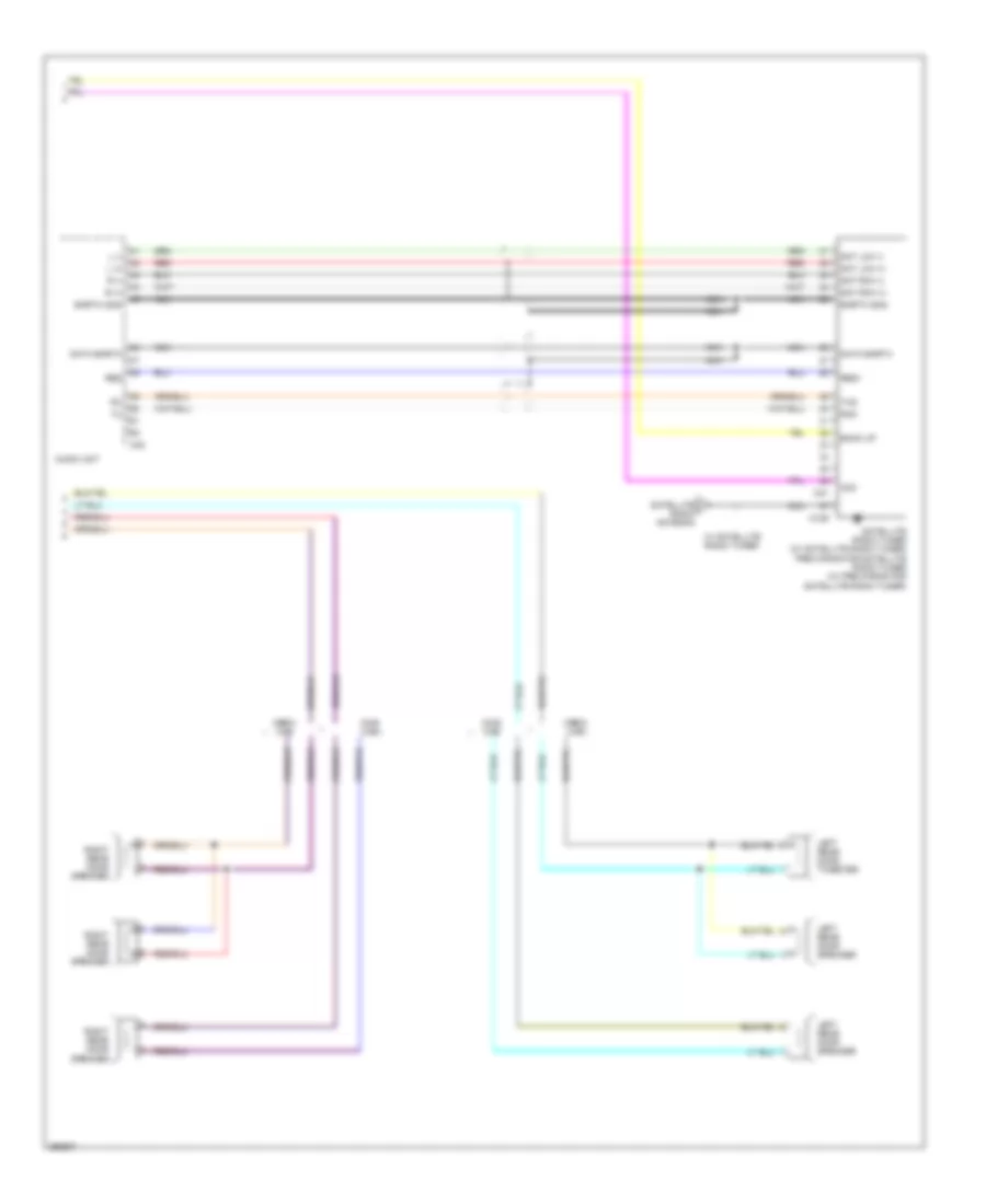 Mid-Line Radio Wiring Diagram (2 of 2) for Nissan Titan LE 2008