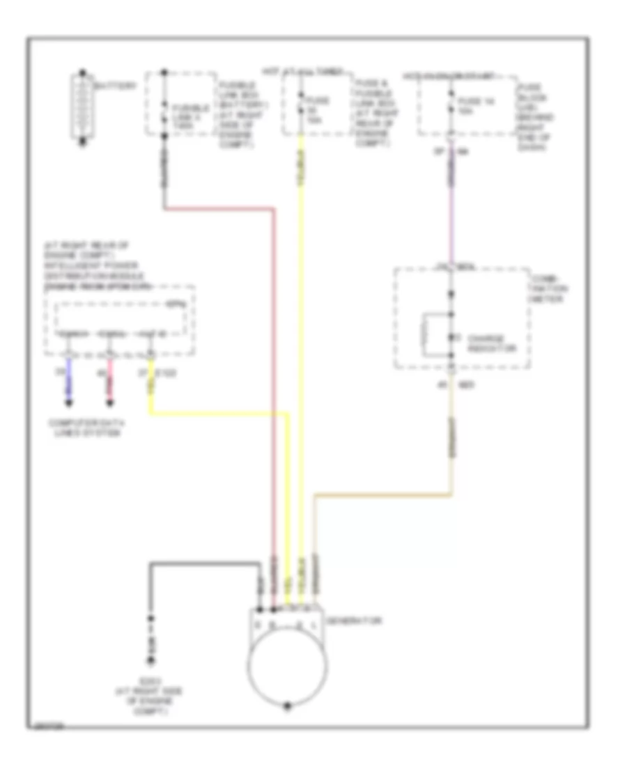 Charging Wiring Diagram for Nissan Titan LE 2008