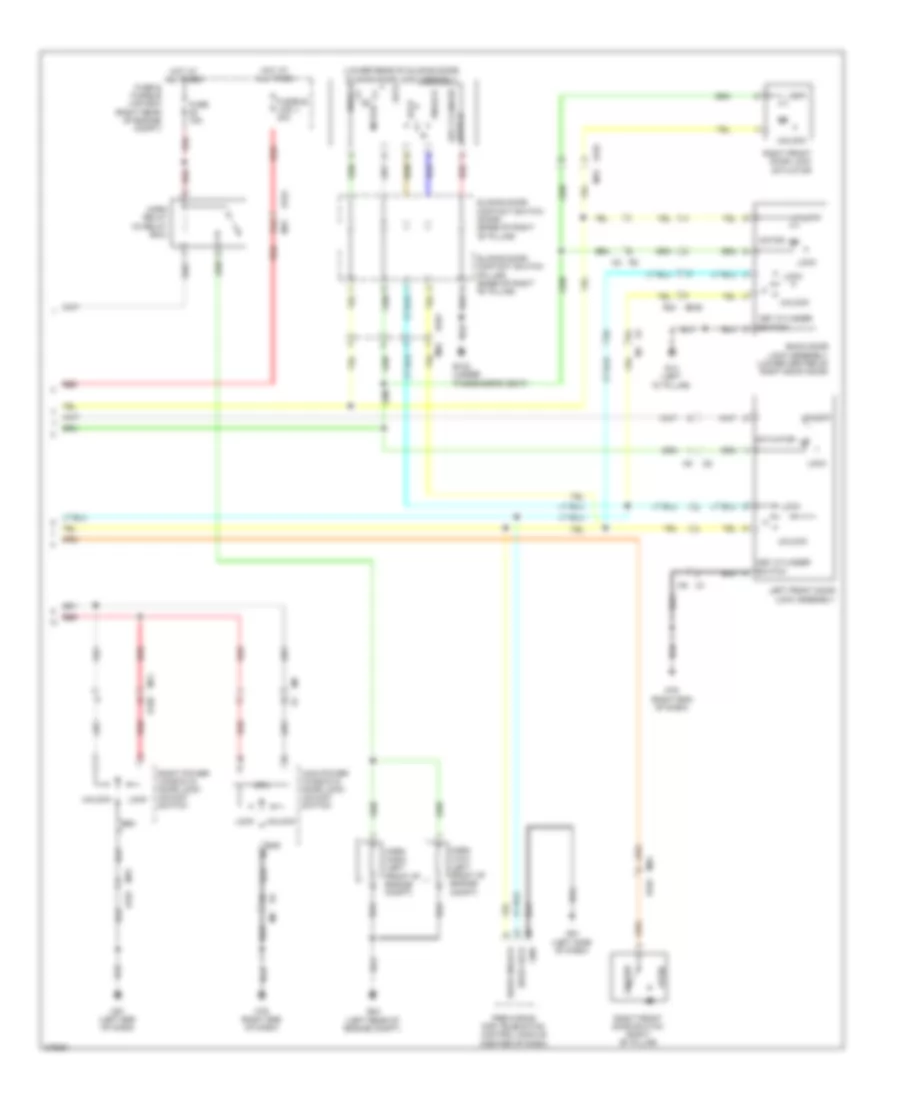 Forced Entry Wiring Diagram (2 of 2) for Nissan NV1500 S 2013