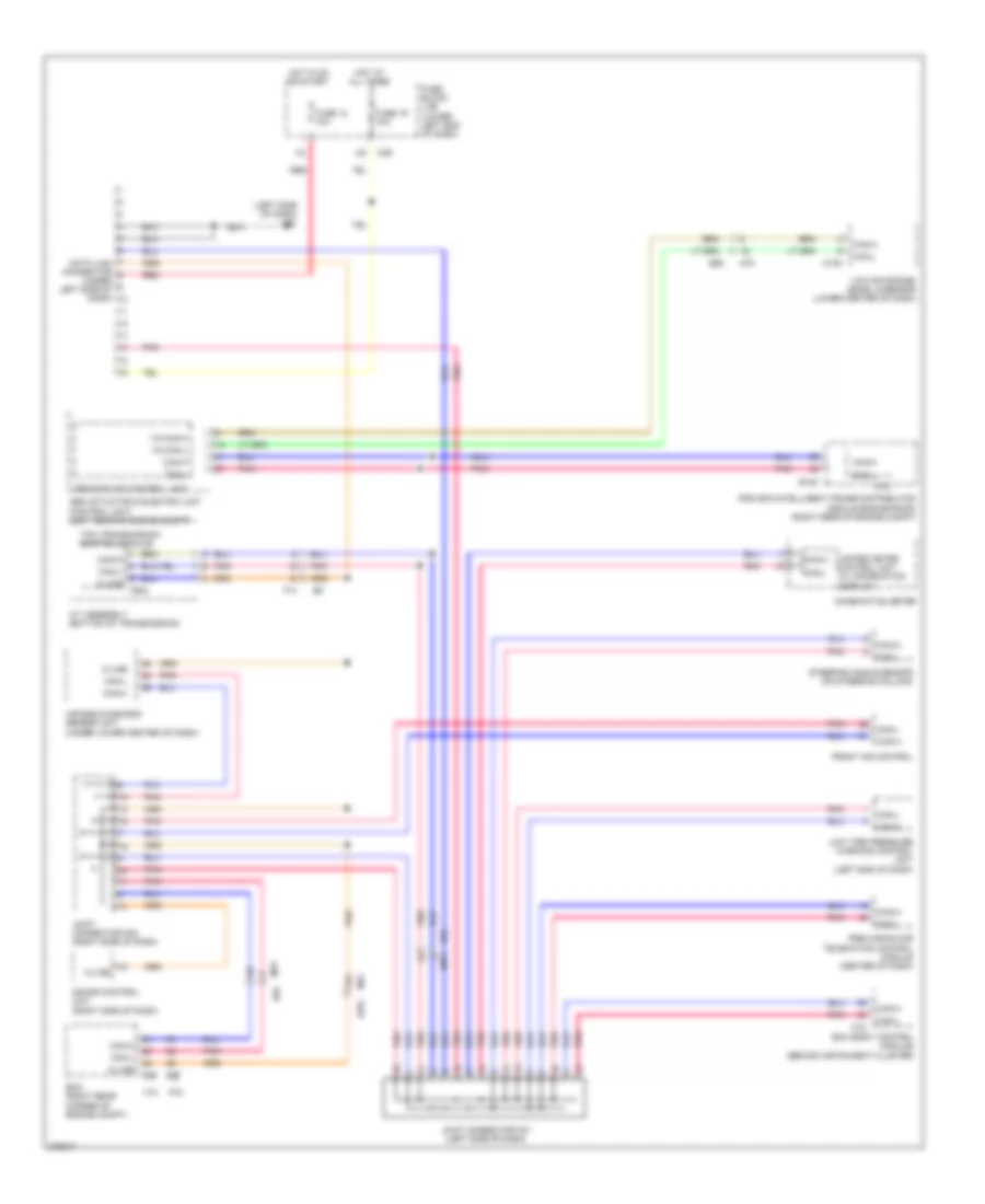 Computer Data Lines Wiring Diagram for Nissan NV1500 S 2013