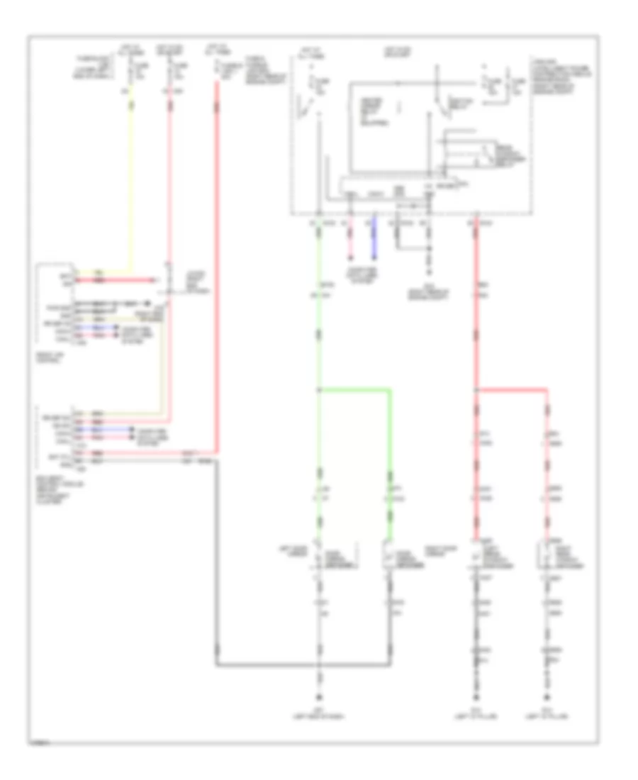 Defoggers Wiring Diagram for Nissan NV1500 S 2013