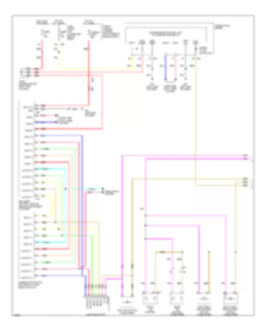 Instrument Illumination Wiring Diagram 1 of 2 for Nissan NVS 2013 1500