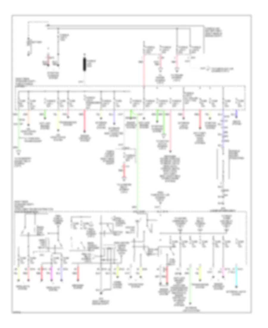 Power Distribution Wiring Diagram 1 of 3 for Nissan NVS 2013 1500