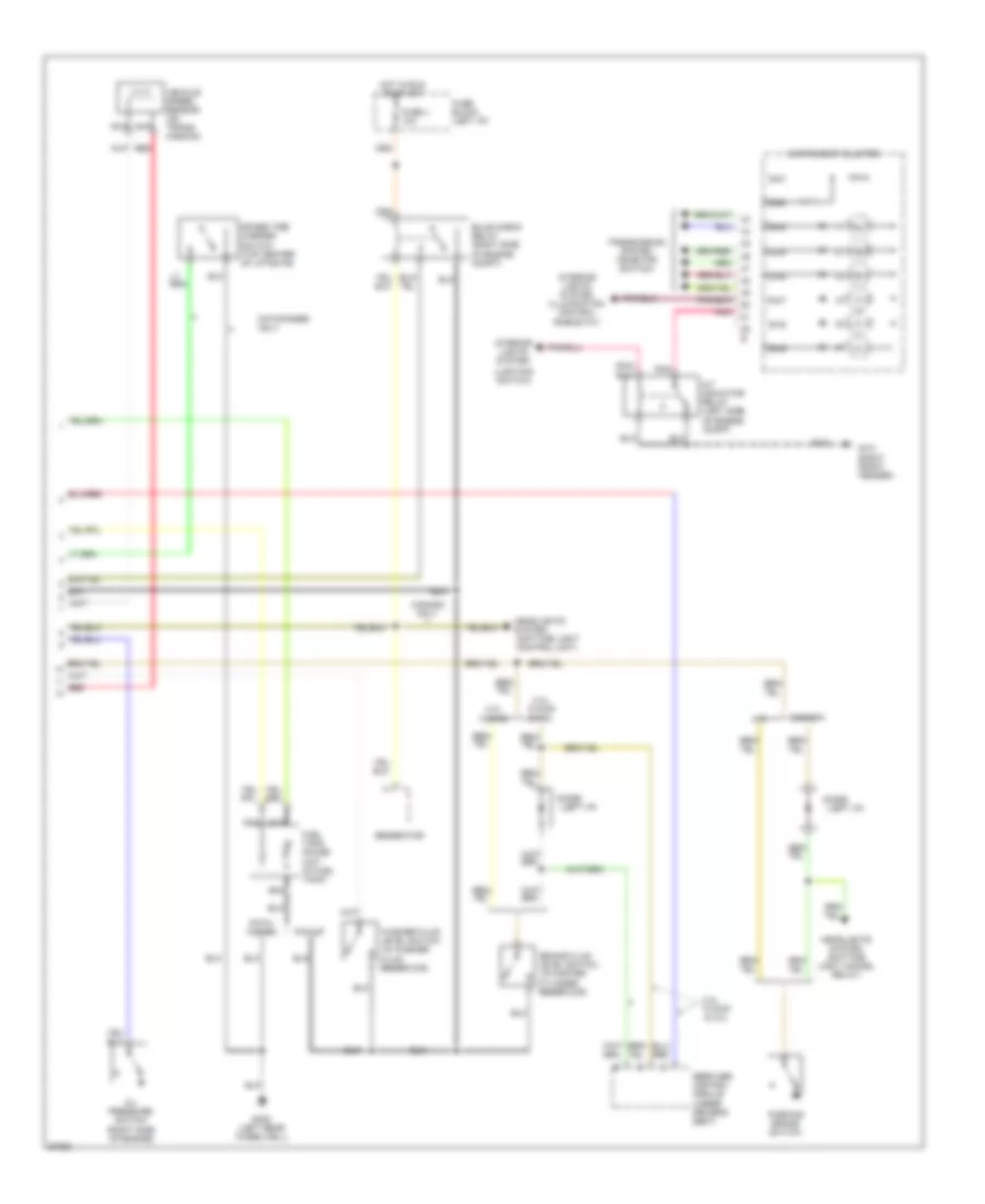 Instrument Cluster Wiring Diagram 2 of 2 for Nissan Pathfinder LE 1994