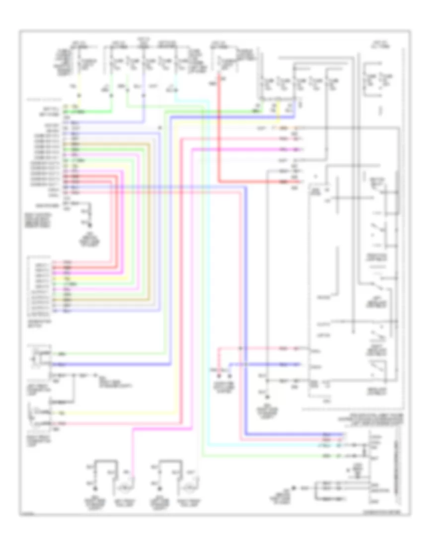 Headlights Wiring Diagram, without DRL for Nissan Versa S 2010