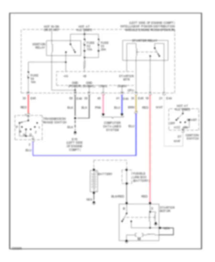 Starting Wiring Diagram A T for Nissan Versa S 2010