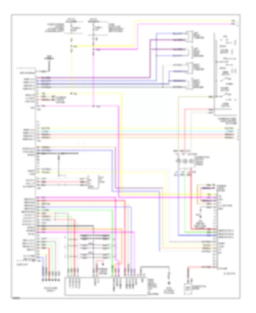 Mid Line Radio Wiring Diagram 1 of 2 for Nissan Titan PRO 4X 2008