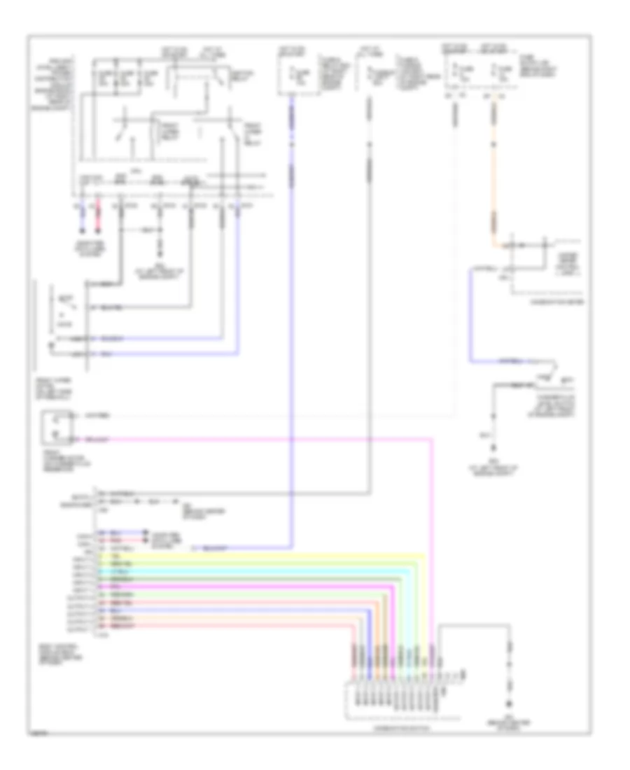Электросхема стеклоочистителя, дворников и омывателя для Nissan Titan PRO-4X 2008