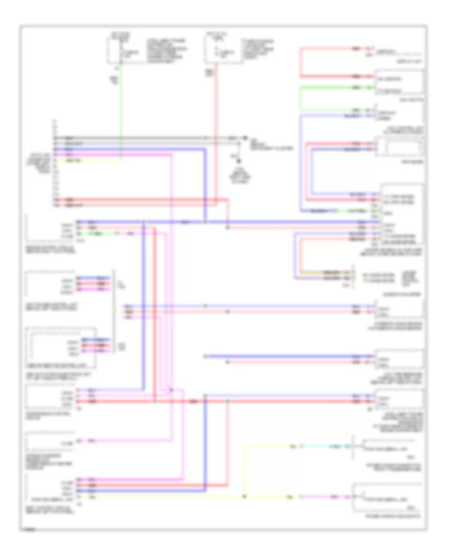 Computer Data Lines Wiring Diagram for Nissan 350Z 2003