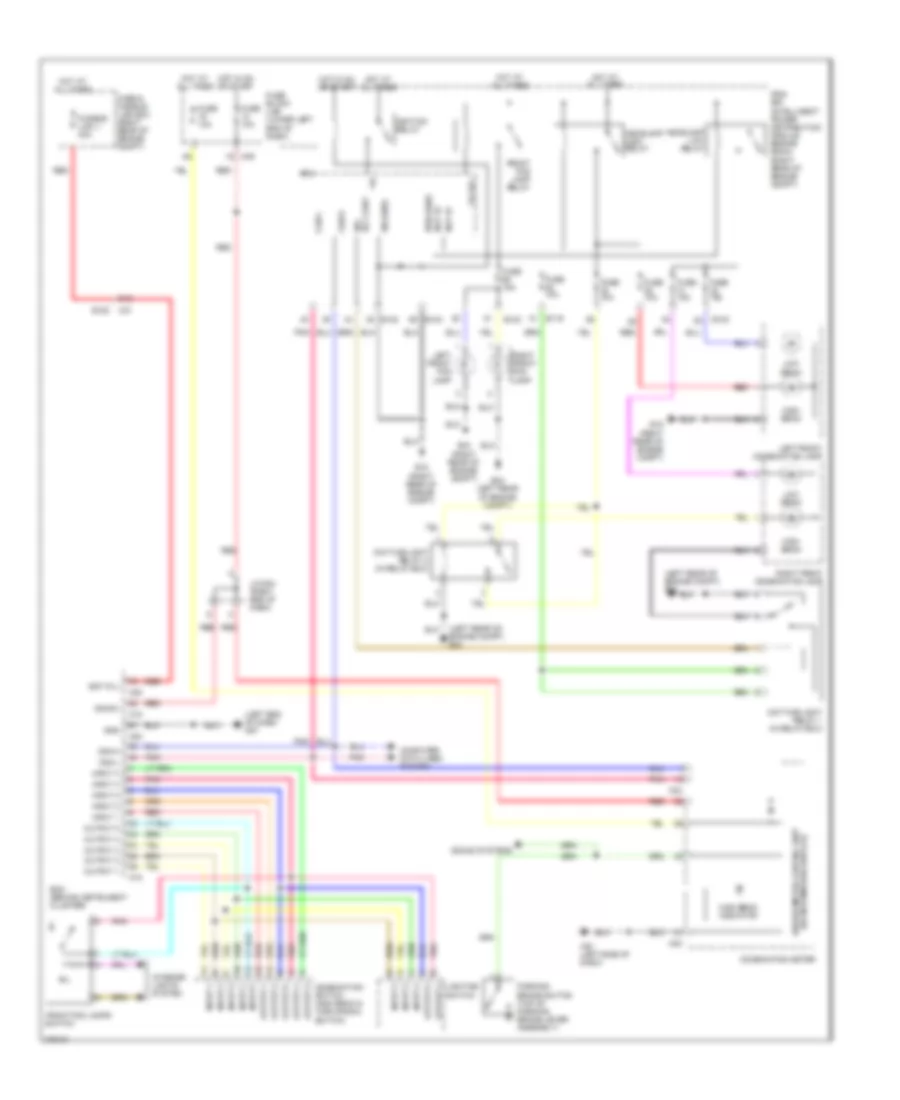 Headlights Wiring Diagram, USA for Nissan NV1500 SV 2013