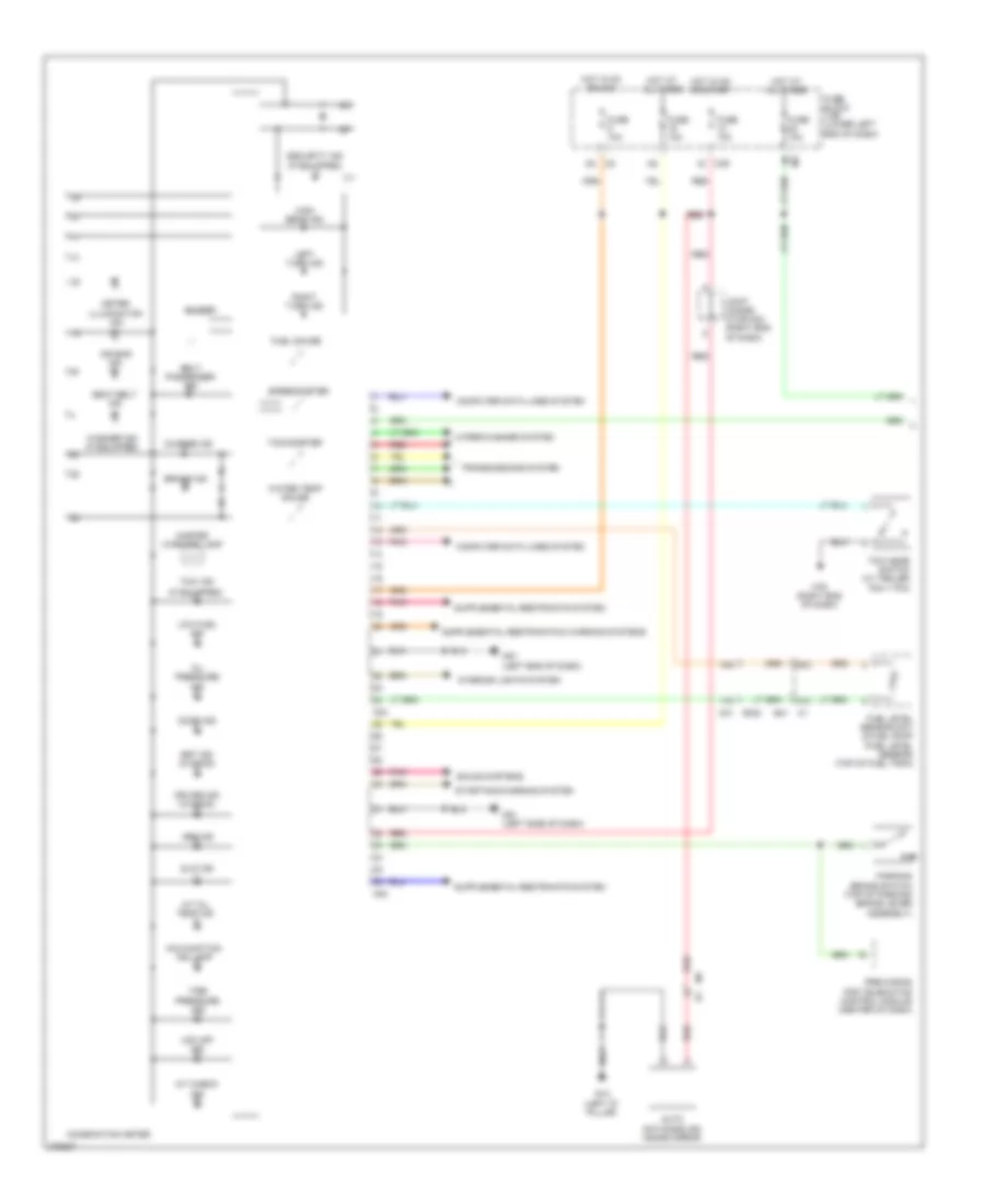Instrument Cluster Wiring Diagram 1 of 2 for Nissan NVSV 2013 1500
