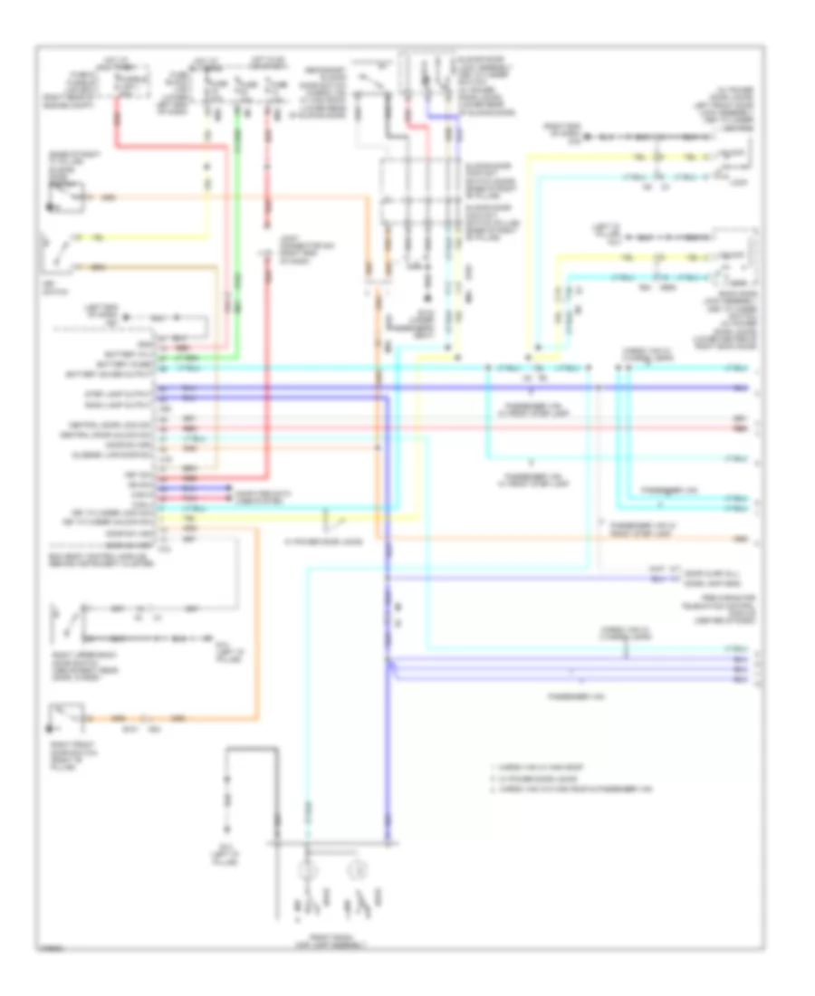 Courtesy Lamps Wiring Diagram 1 of 2 for Nissan NVSV 2013 1500
