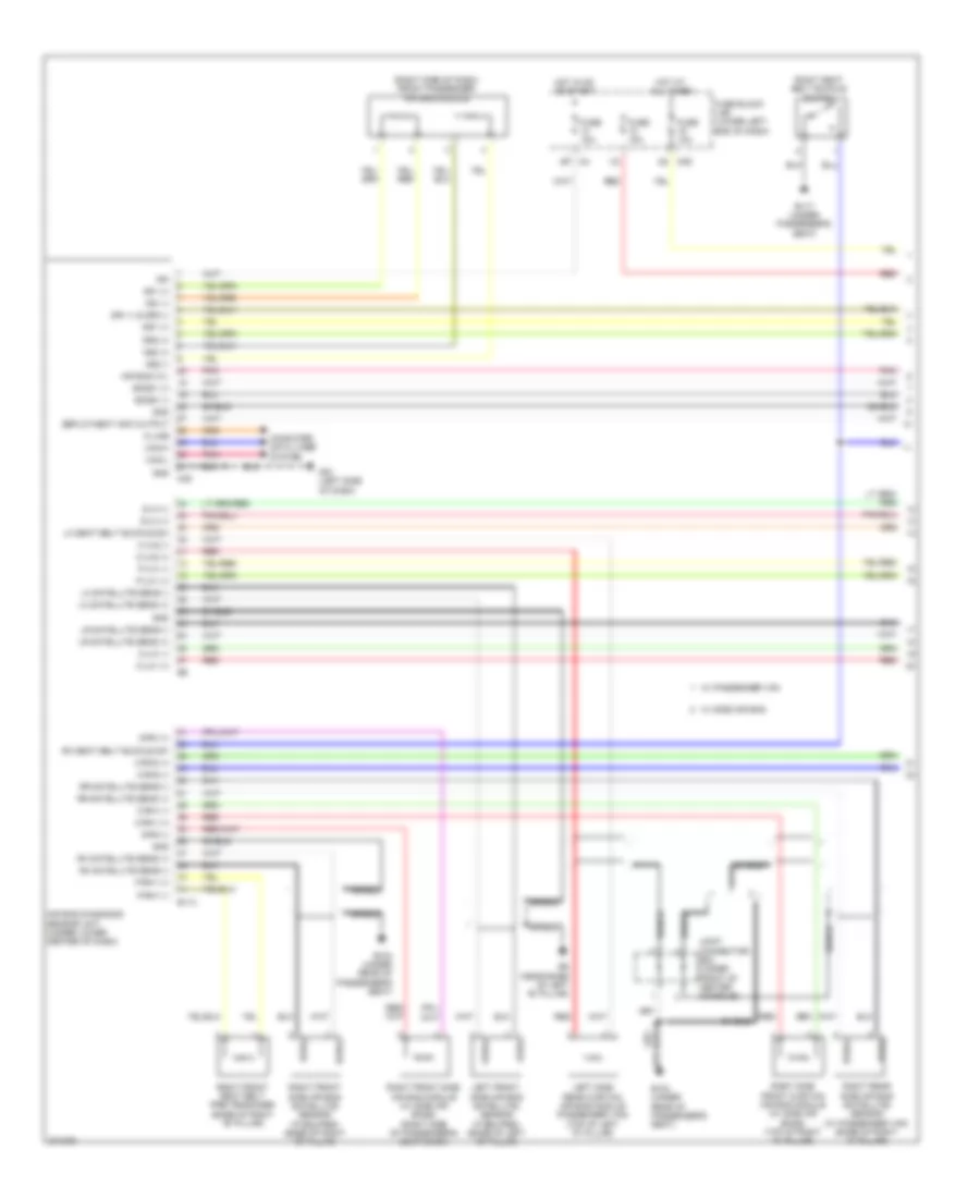 Supplemental Restraints Wiring Diagram 1 of 2 for Nissan NVSV 2013 1500