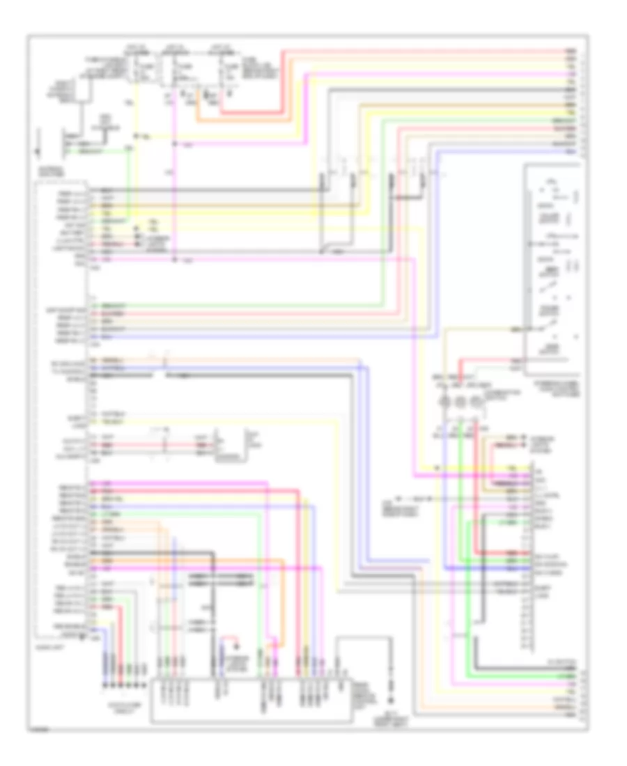 Premium Radio Wiring Diagram, with Navigation (1 of 3) for Nissan Armada SE Off Road 2006
