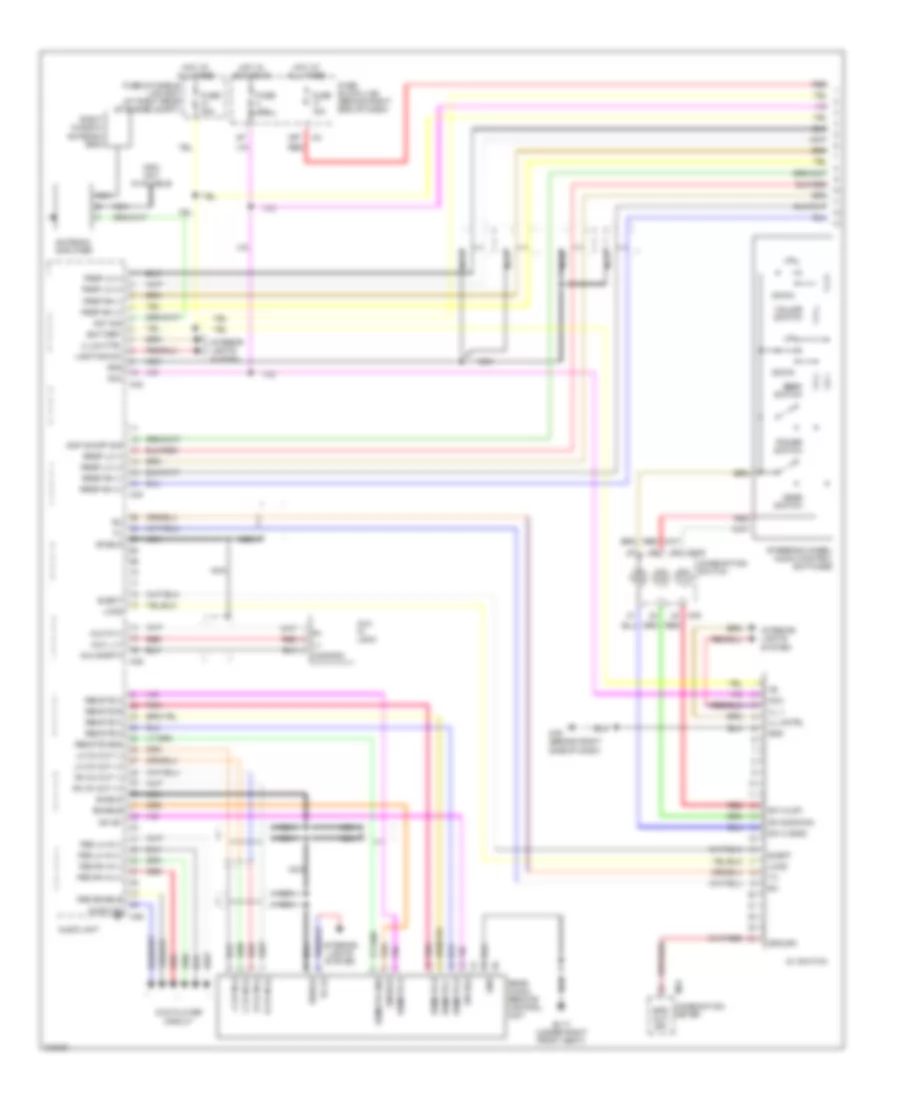 Premium Radio Wiring Diagram, without Navigation (1 of 2) for Nissan Armada SE Off Road 2006