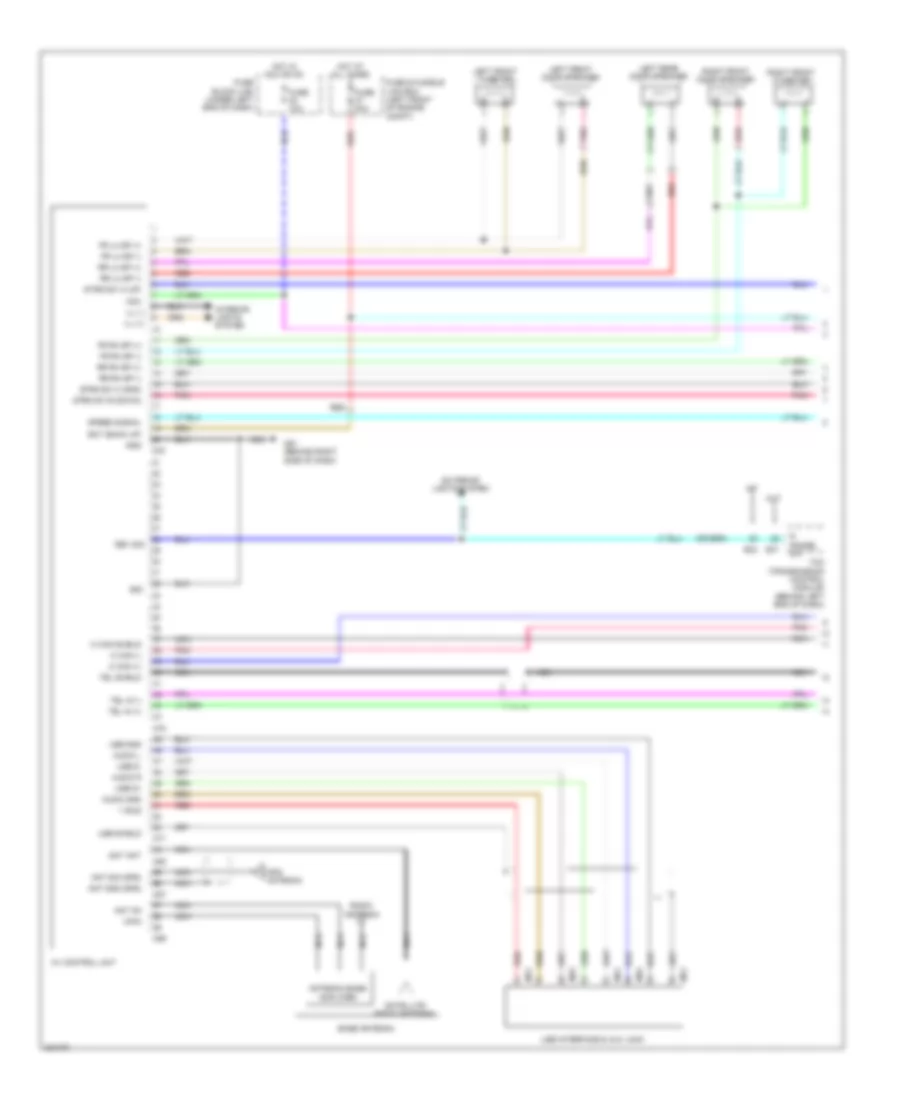 Premium Radio Wiring Diagram, with Navigation (1 of 2) for Nissan Versa SL 2010