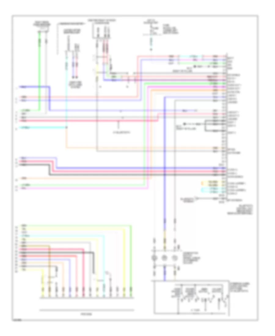 Premium Radio Wiring Diagram, without Navigation (2 of 2) for Nissan Versa SL 2010
