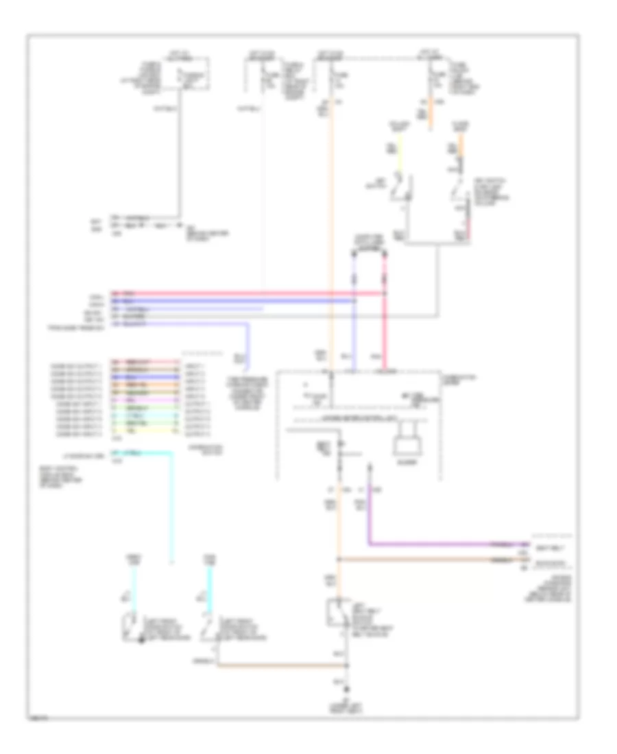 Warning Systems Wiring Diagram for Nissan Titan SE 2008