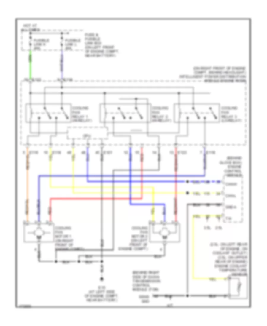 Cooling Fan Wiring Diagram for Nissan Altima 2003