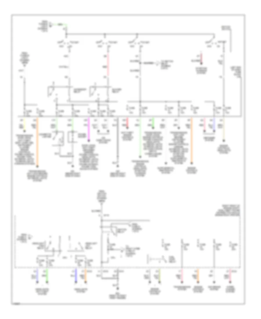 Power Distribution Wiring Diagram 2 of 2 for Nissan Altima 2003