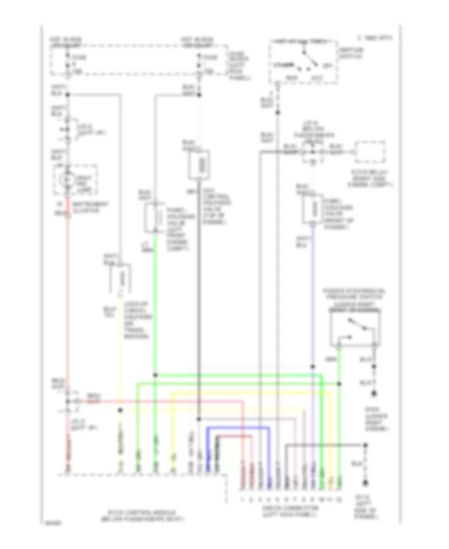 Data Link Connector Wiring Diagram for Nissan Pathfinder XE 1994