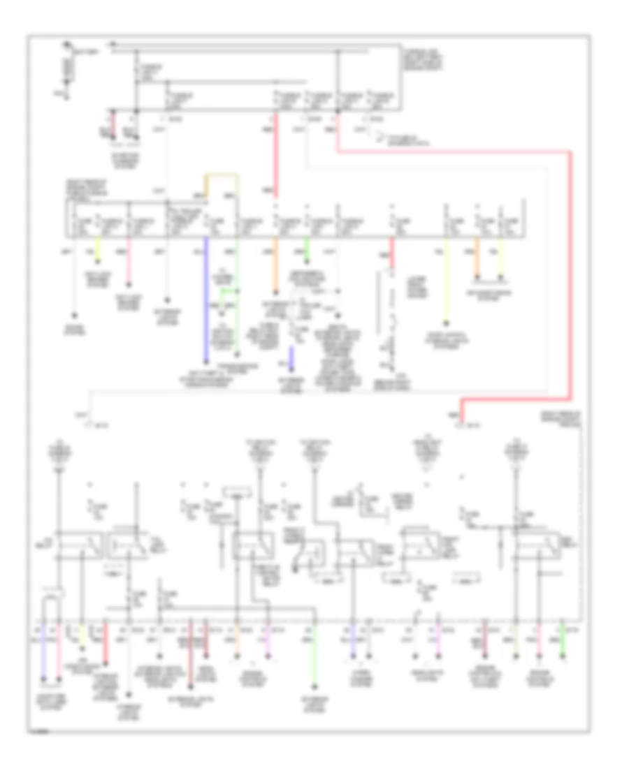 Power Distribution Wiring Diagram 1 of 2 for Nissan Frontier LE 2006