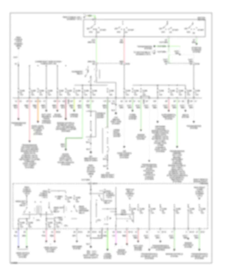 Power Distribution Wiring Diagram 2 of 2 for Nissan Frontier LE 2006