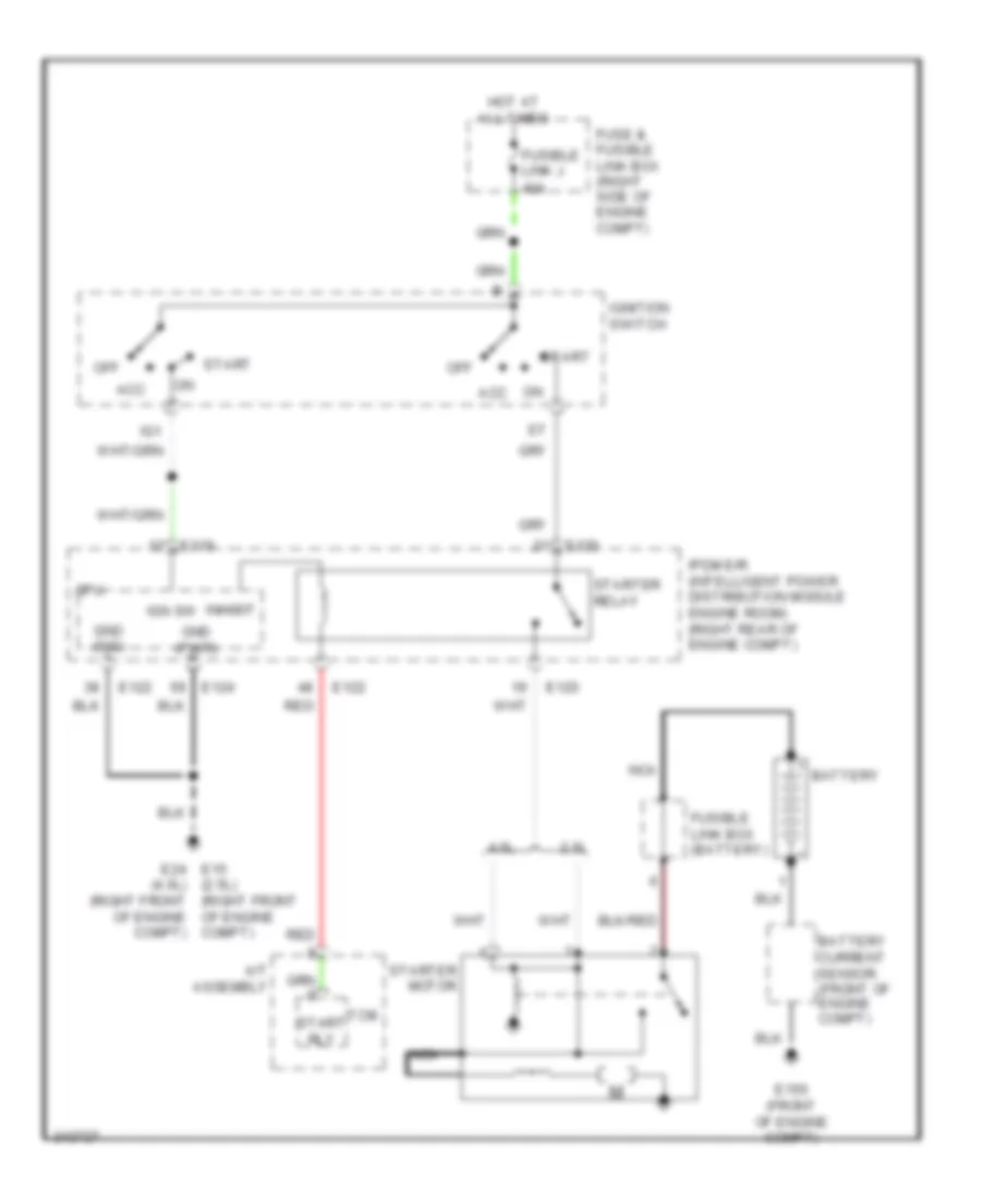 Starting Wiring Diagram A T for Nissan Frontier LE 2006