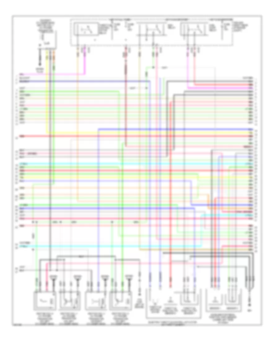 4.0L, Engine Performance Wiring Diagram (2 of 4) for Nissan Xterra Off Road 2010