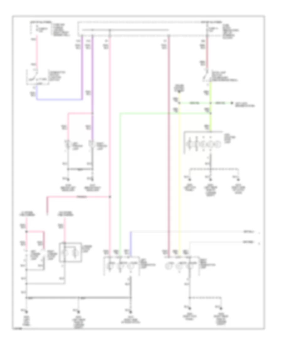 Exterior Lamps Wiring Diagram (1 of 2) for Nissan Pathfinder LE 1998