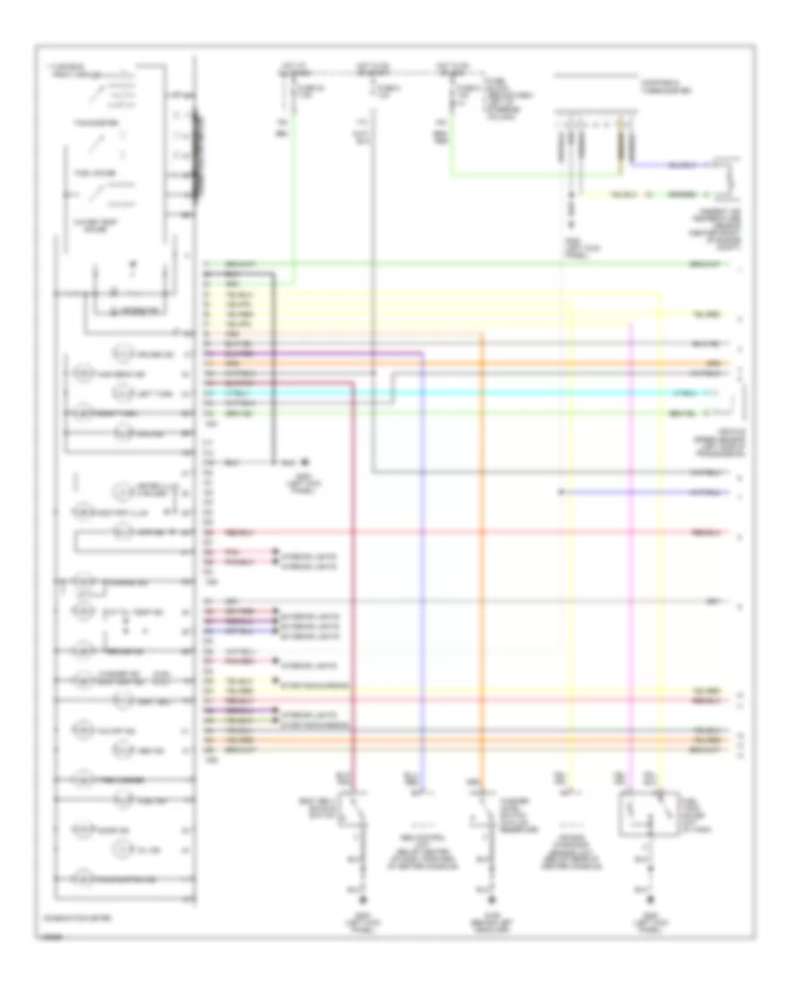 Instrument Cluster Wiring Diagram 1 of 2 for Nissan Pathfinder LE 1998