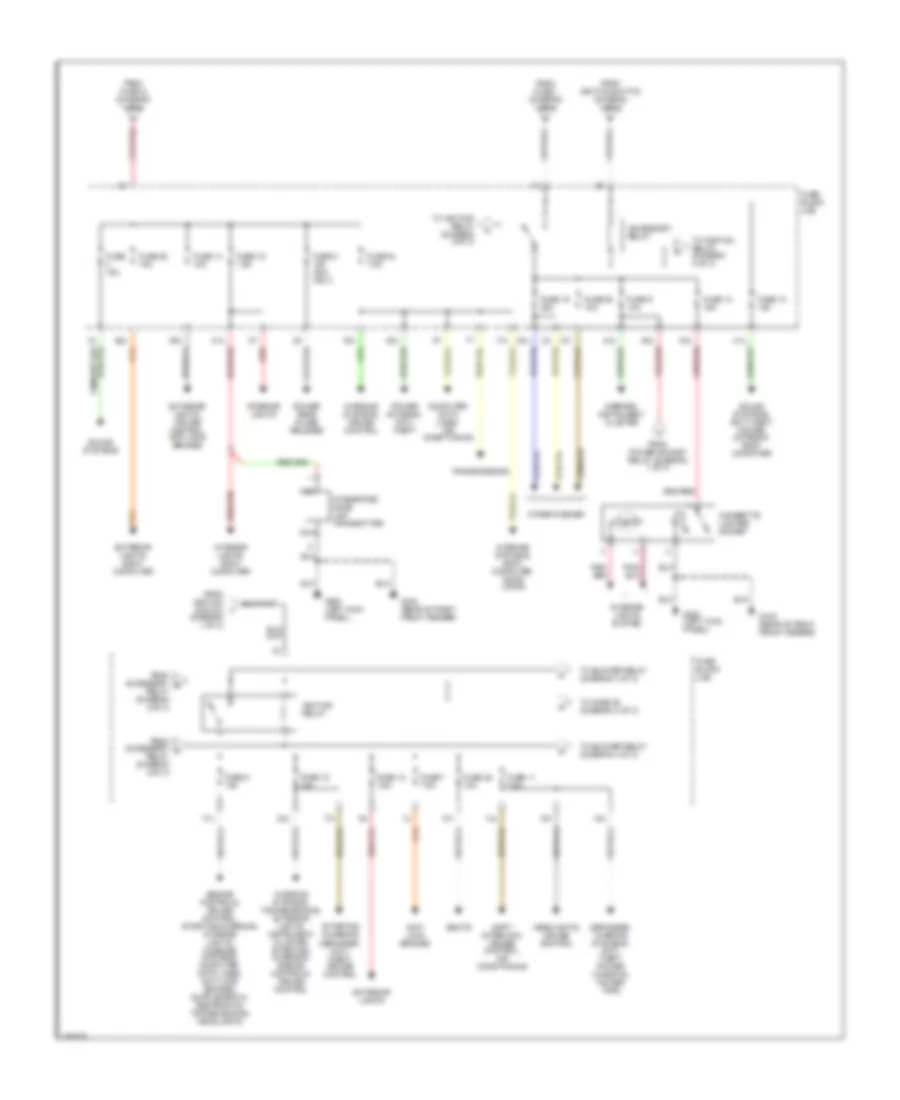 Power Distribution Wiring Diagram (2 of 3) for Nissan Pathfinder LE 1998