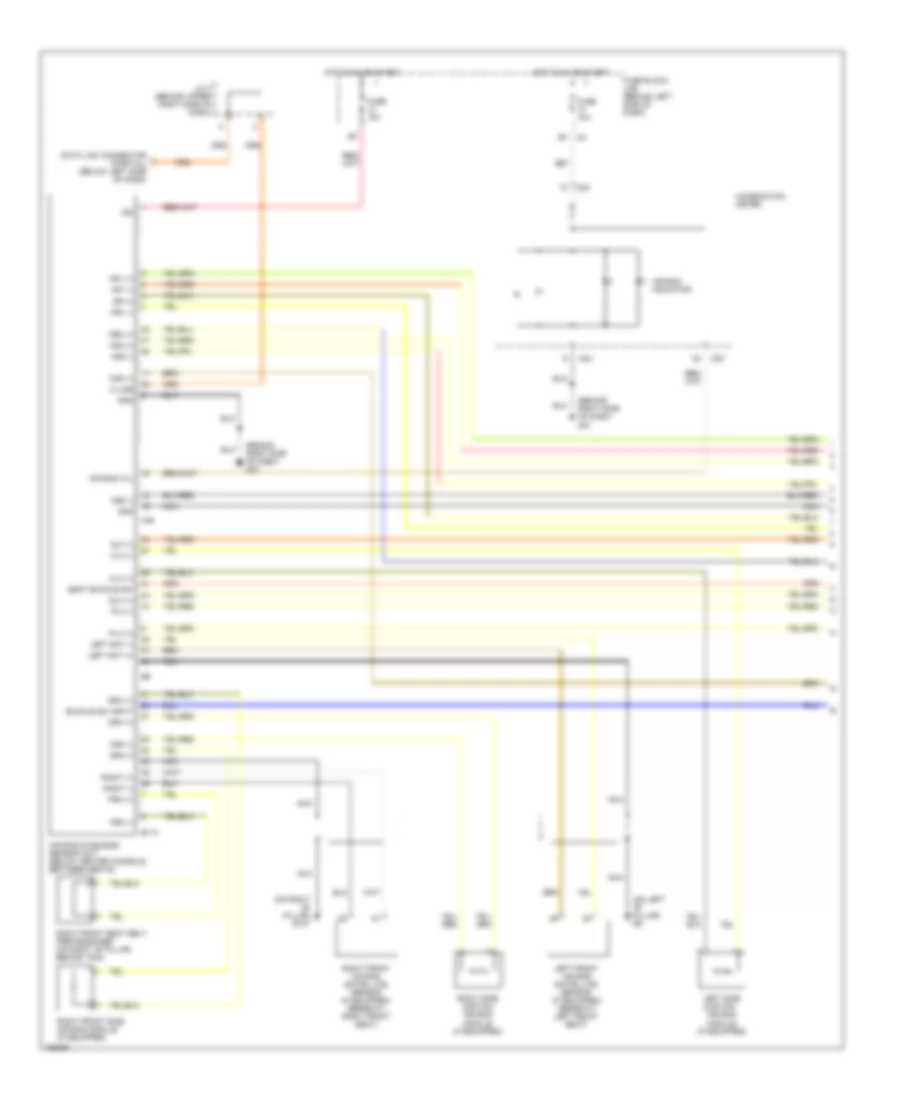 Supplemental Restraints Wiring Diagram 1 of 2 for Nissan Altima S 2003