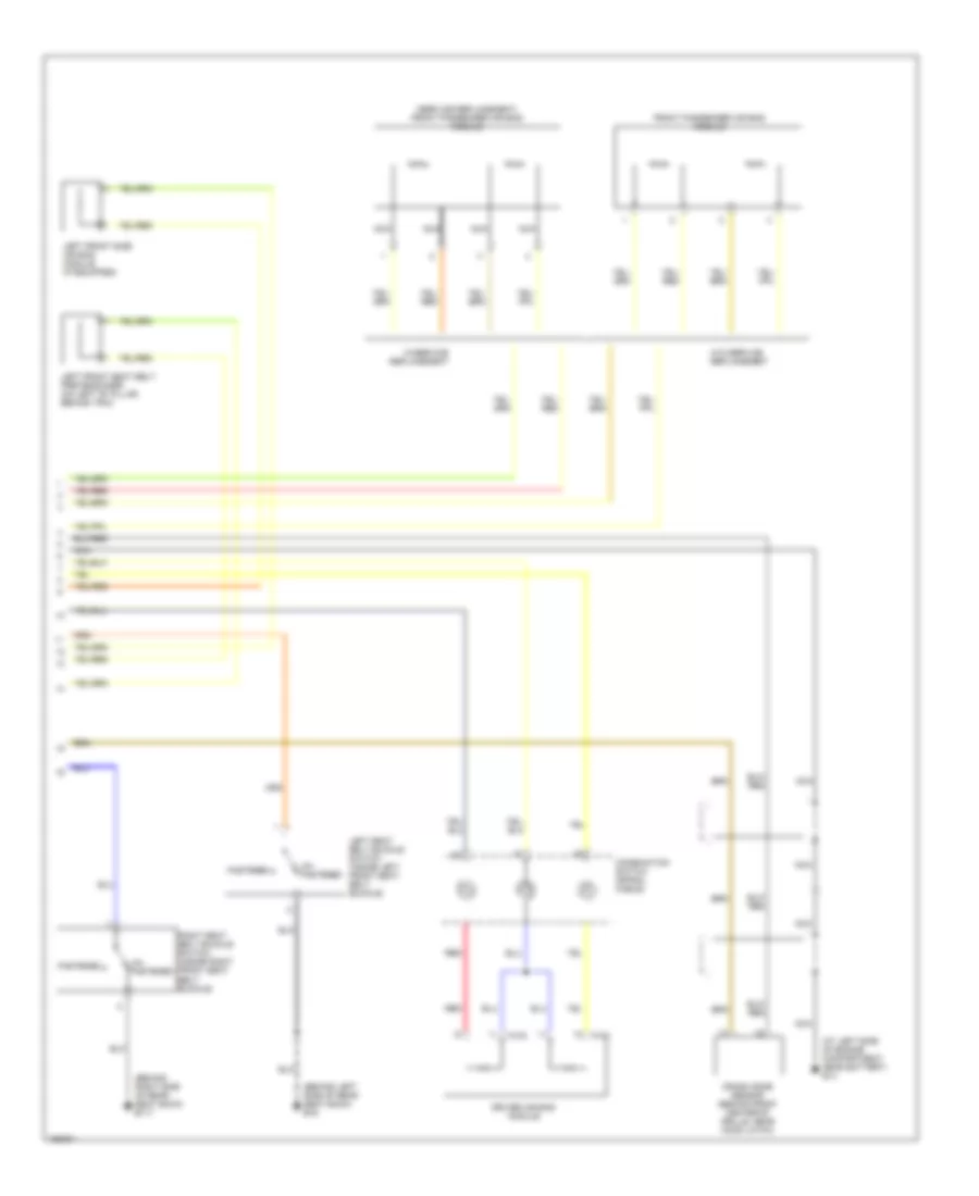 Supplemental Restraints Wiring Diagram 2 of 2 for Nissan Altima S 2003