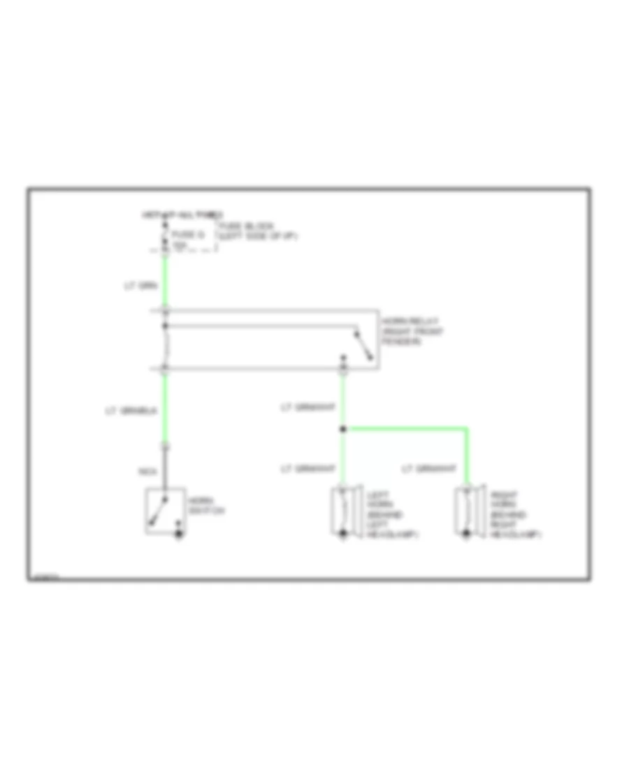 Horn Wiring Diagram for Nissan Pickup 1994