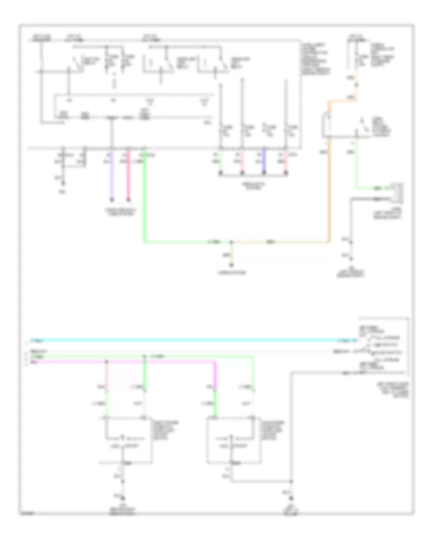 Forced Entry Wiring Diagram (2 of 2) for Nissan Xterra S 2010
