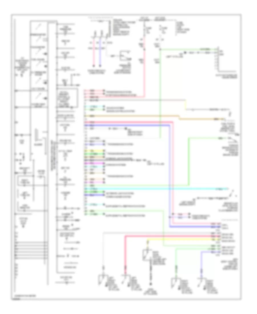 Instrument Cluster Wiring Diagram for Nissan Xterra S 2010