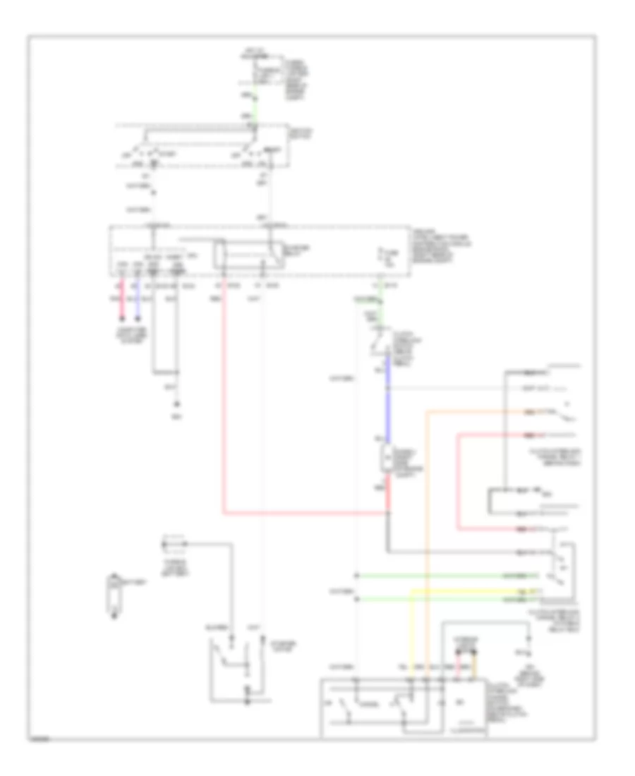 Starting Wiring Diagram, MT with Clutch Interlock Cancellation for Nissan Xterra S 2010