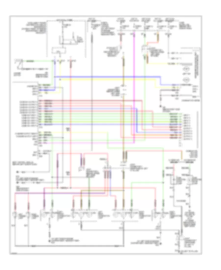 Exterior Lamps Wiring Diagram for Nissan Altima SE 2003