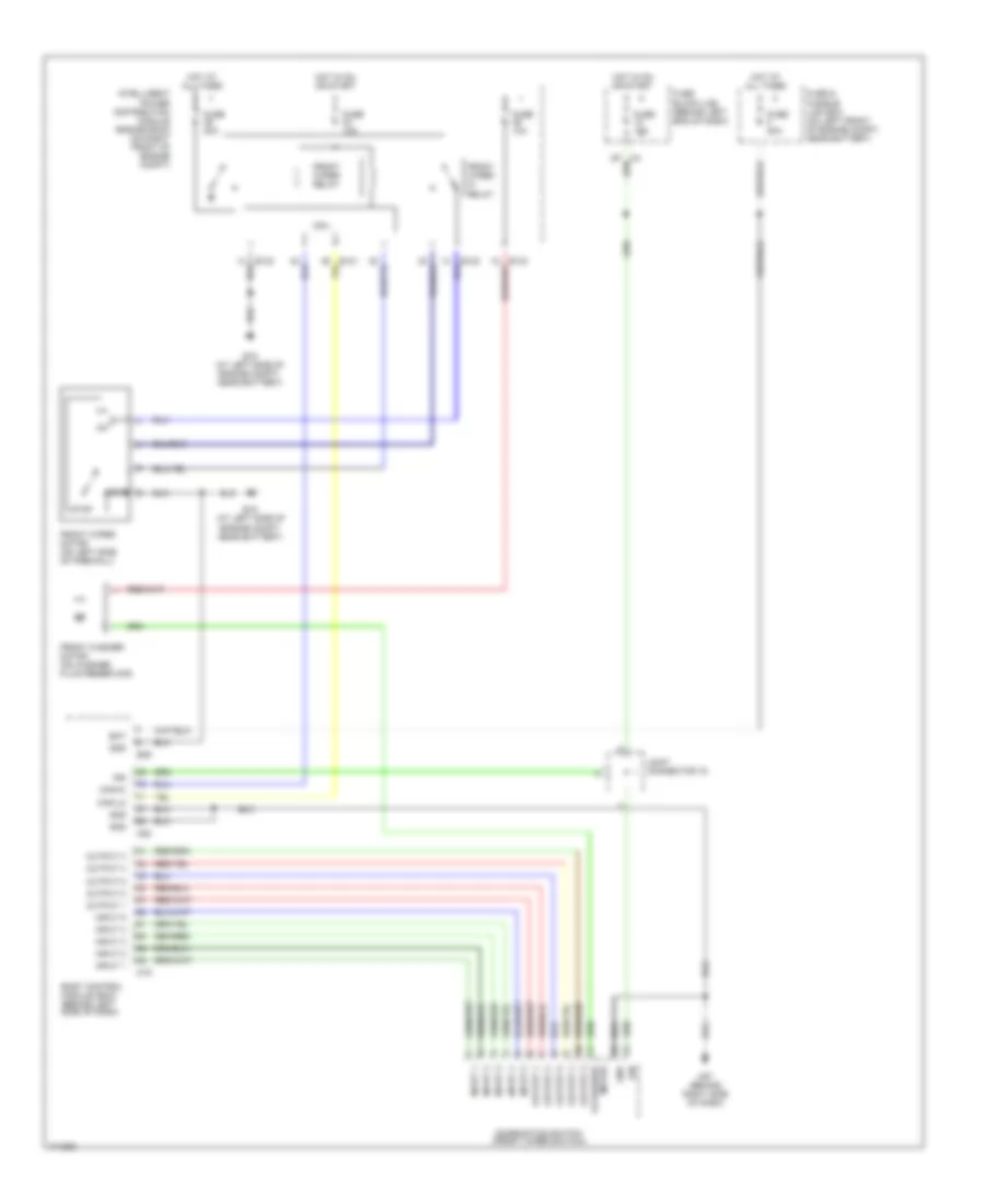 Электросхема стеклоочистителя, дворников и омывателя для Nissan Altima SE 2003