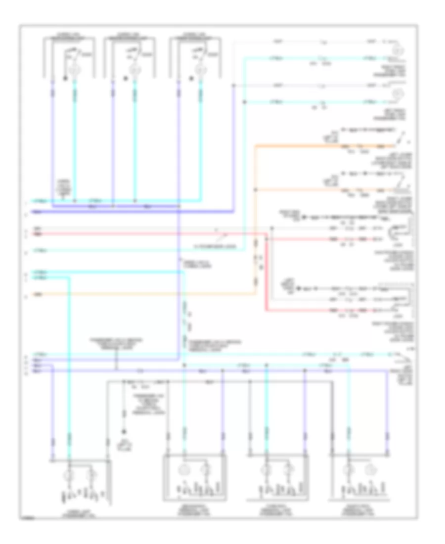 Courtesy Lamps Wiring Diagram (2 of 2) for Nissan NV2500 HD S 2013