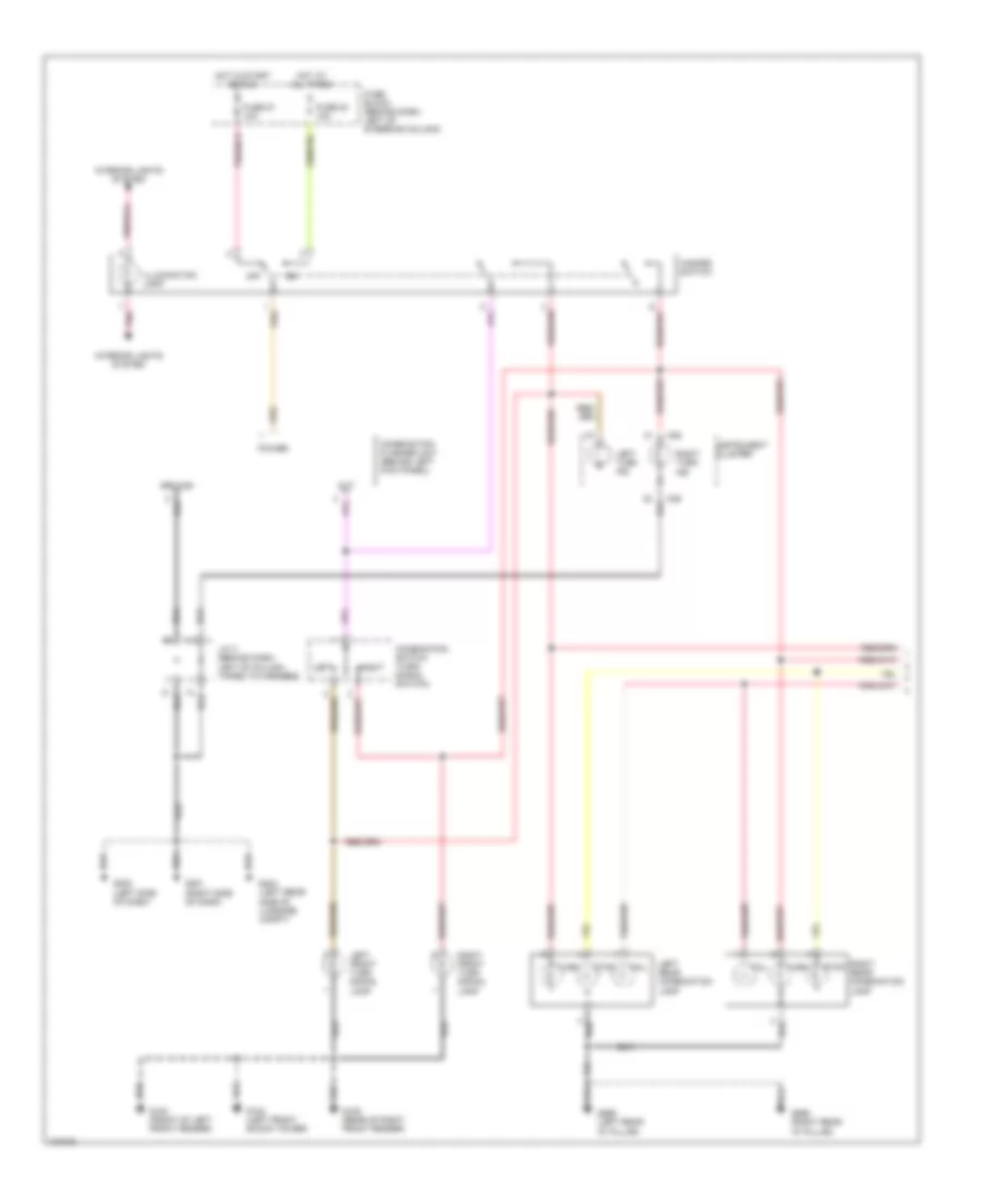 Exterior Lamps Wiring Diagram (1 of 2) for Nissan Quest GLE 1998