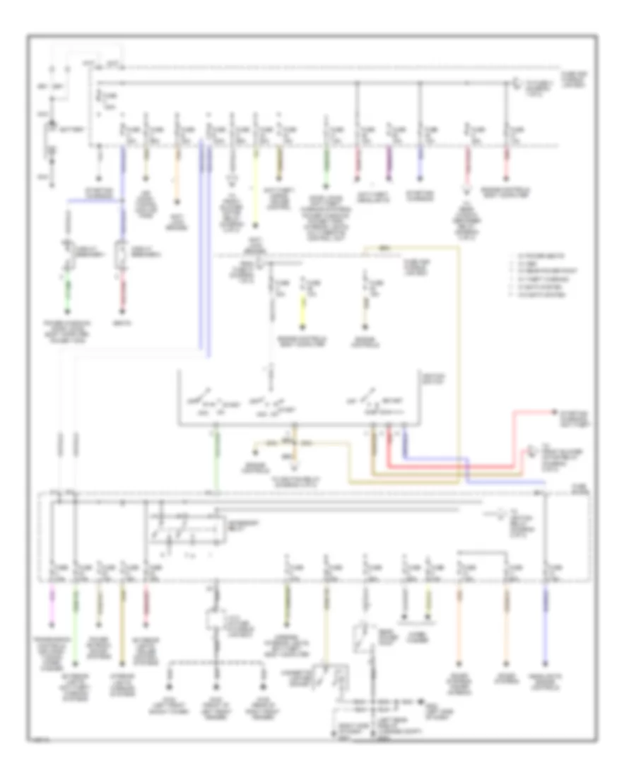 Power Distribution Wiring Diagram 1 of 2 for Nissan Quest GLE 1998