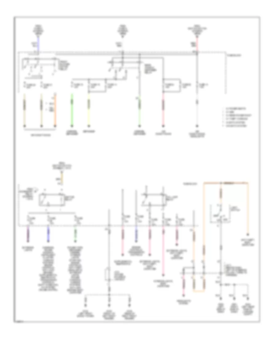 Power Distribution Wiring Diagram (2 of 2) for Nissan Quest GLE 1998
