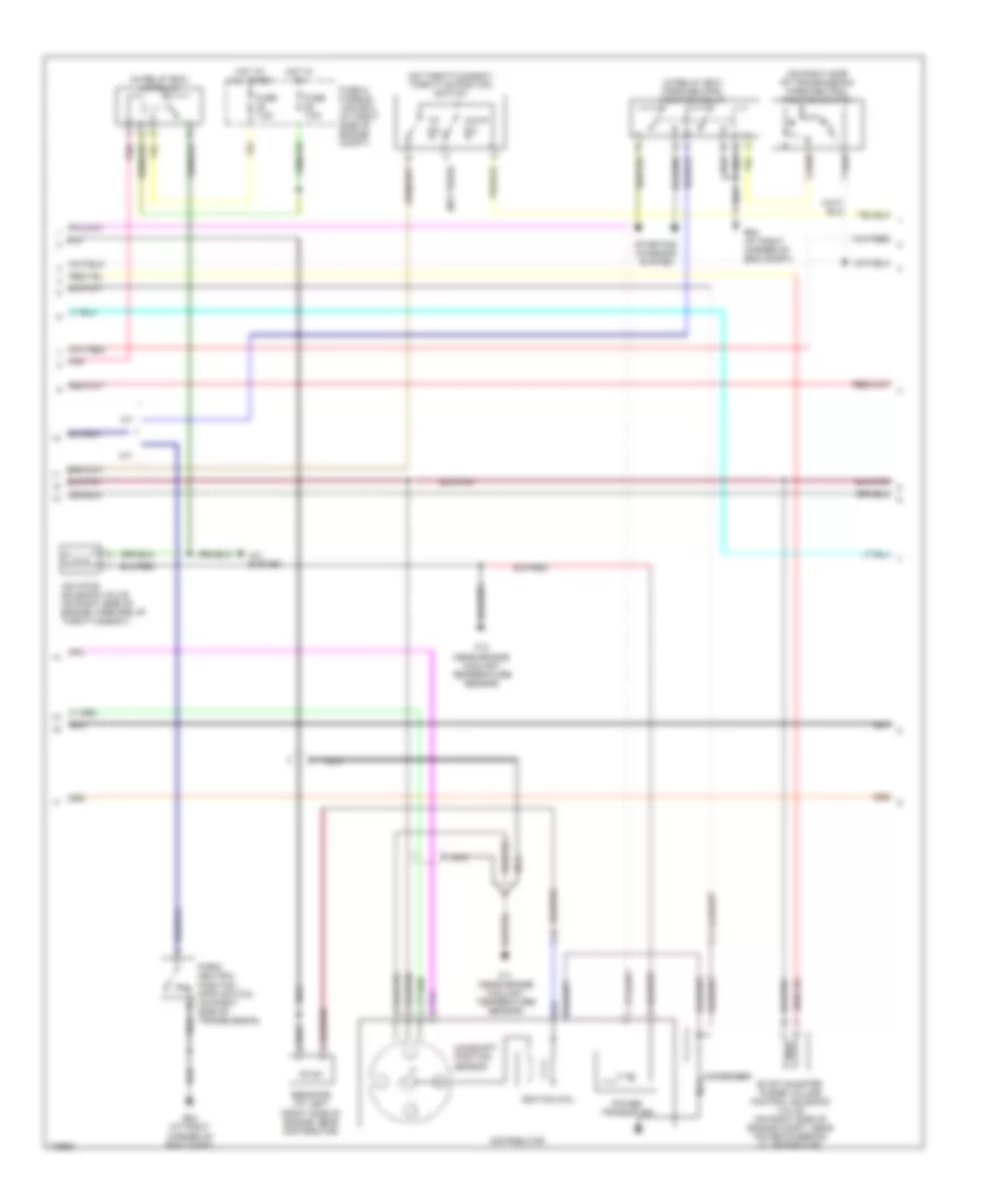 2.4L, Engine Performance Wiring Diagram (2 of 3) for Nissan Frontier 2003