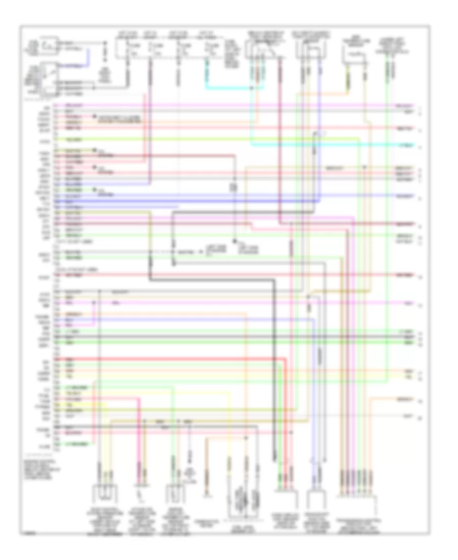 3.3L, Engine Performance Wiring Diagram (1 of 3) for Nissan Frontier 2003